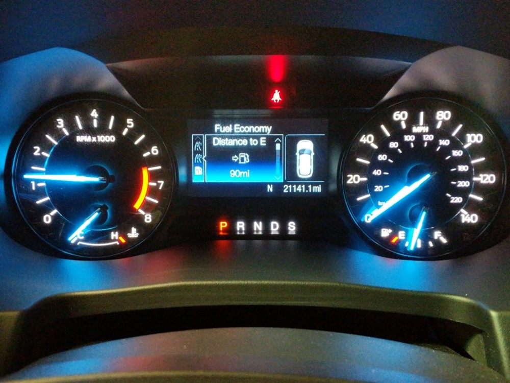 2016 Ford Explorer - Odometer Close Up