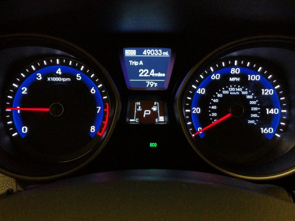 2017 Hyundai Elantra - Odometer Close Up