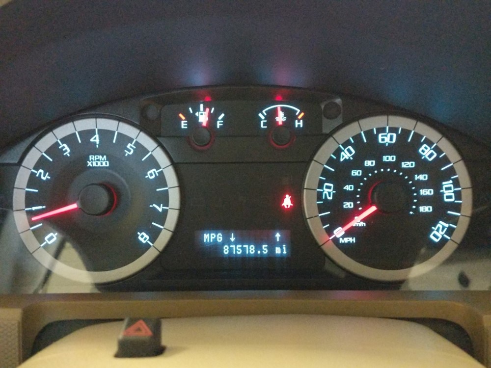 2011 Ford Escape - Odometer Close Up