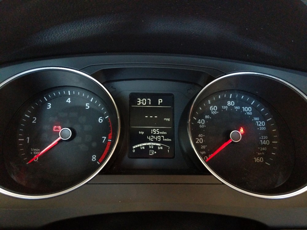 2017 Volkswagen Jetta - Odometer Close Up