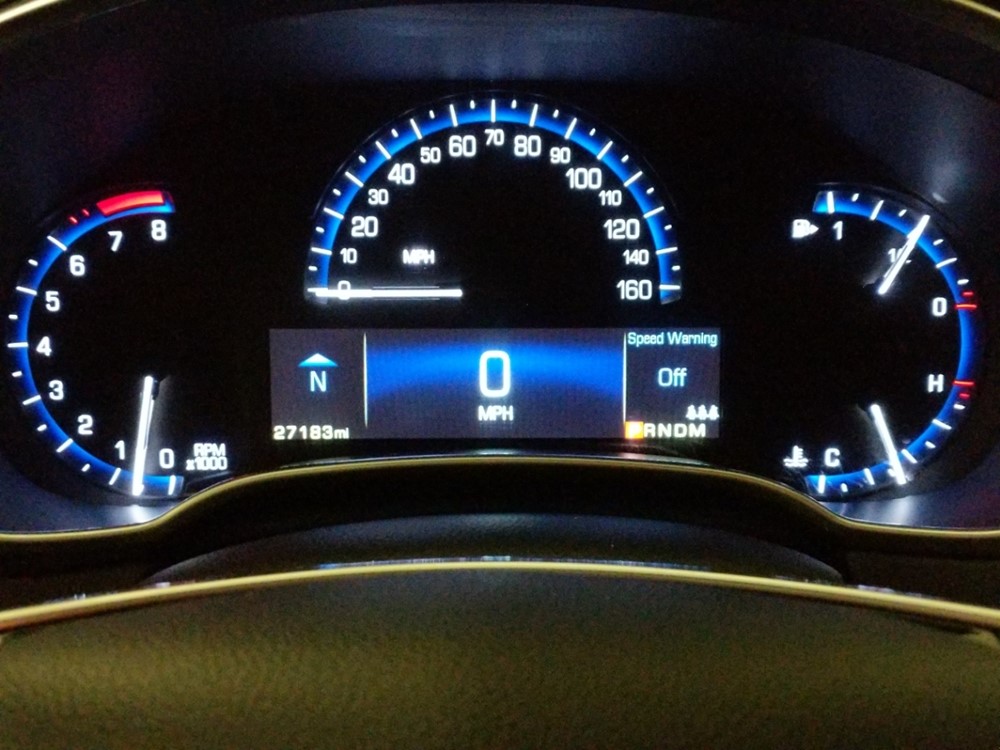 2016 Cadillac SRX - Odometer Close Up