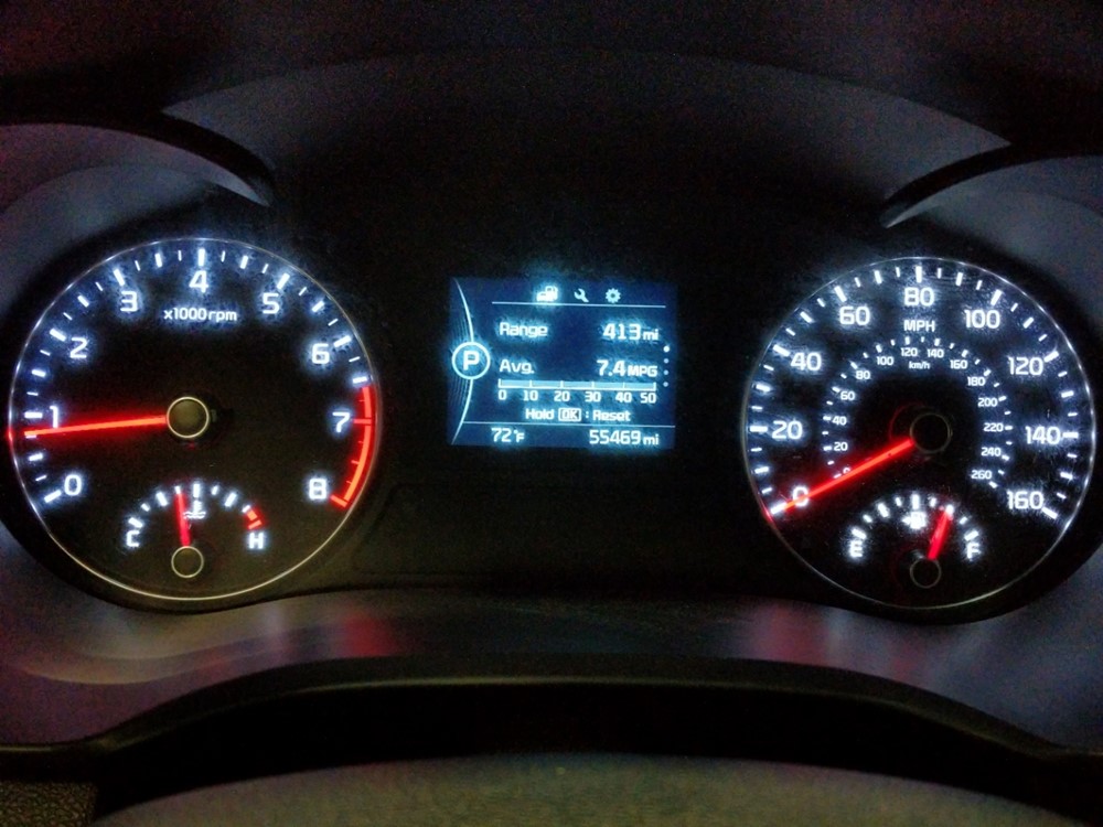 2016 Kia Optima - Odometer Close Up