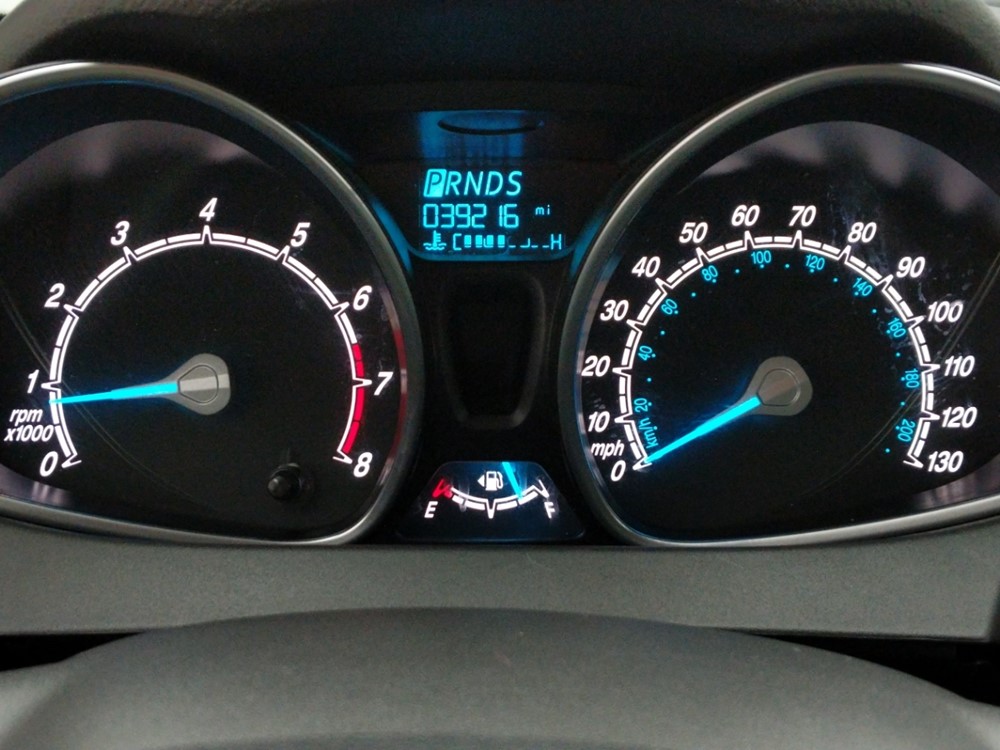 2017 Ford Fiesta - Odometer Close Up