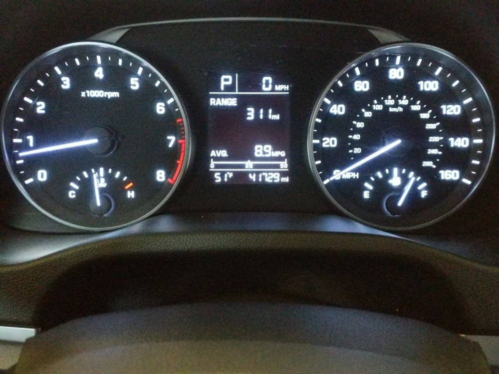 2017 Hyundai Elantra - Odometer Close Up