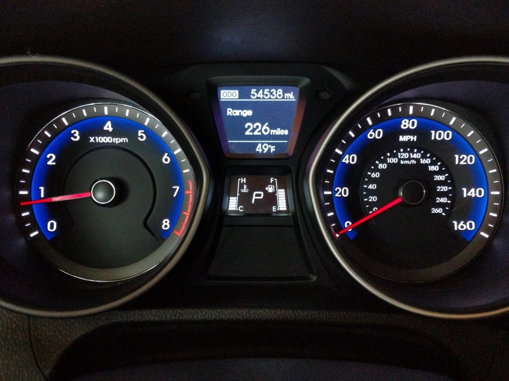 2017 Hyundai Elantra - Odometer Close Up