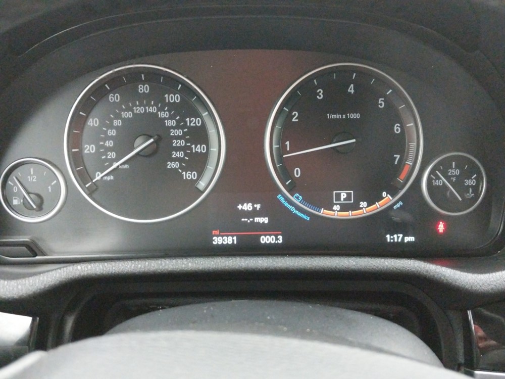 2017 BMW X3 - Odometer Close Up