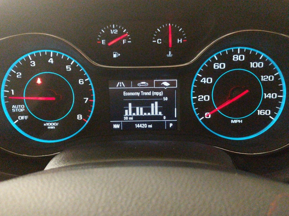 2018 Chevrolet Cruze - Odometer Close Up