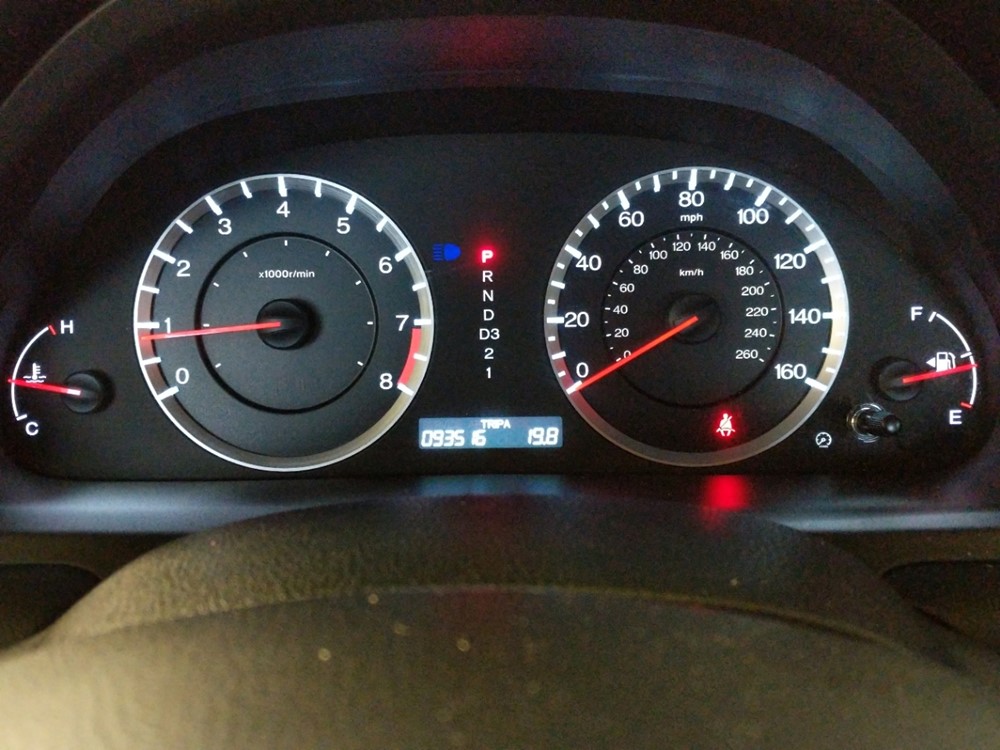 2012 Honda Accord - Odometer Close Up