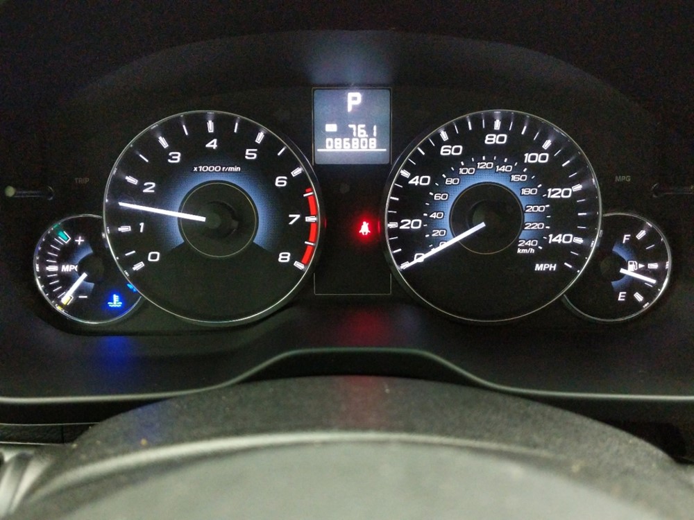 2011 Subaru Outback - Odometer Close Up