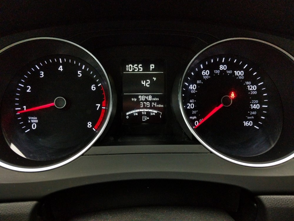 2017 Volkswagen Jetta - Odometer Close Up