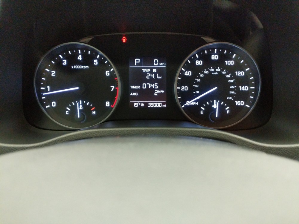 2017 Hyundai Elantra - Odometer Close Up