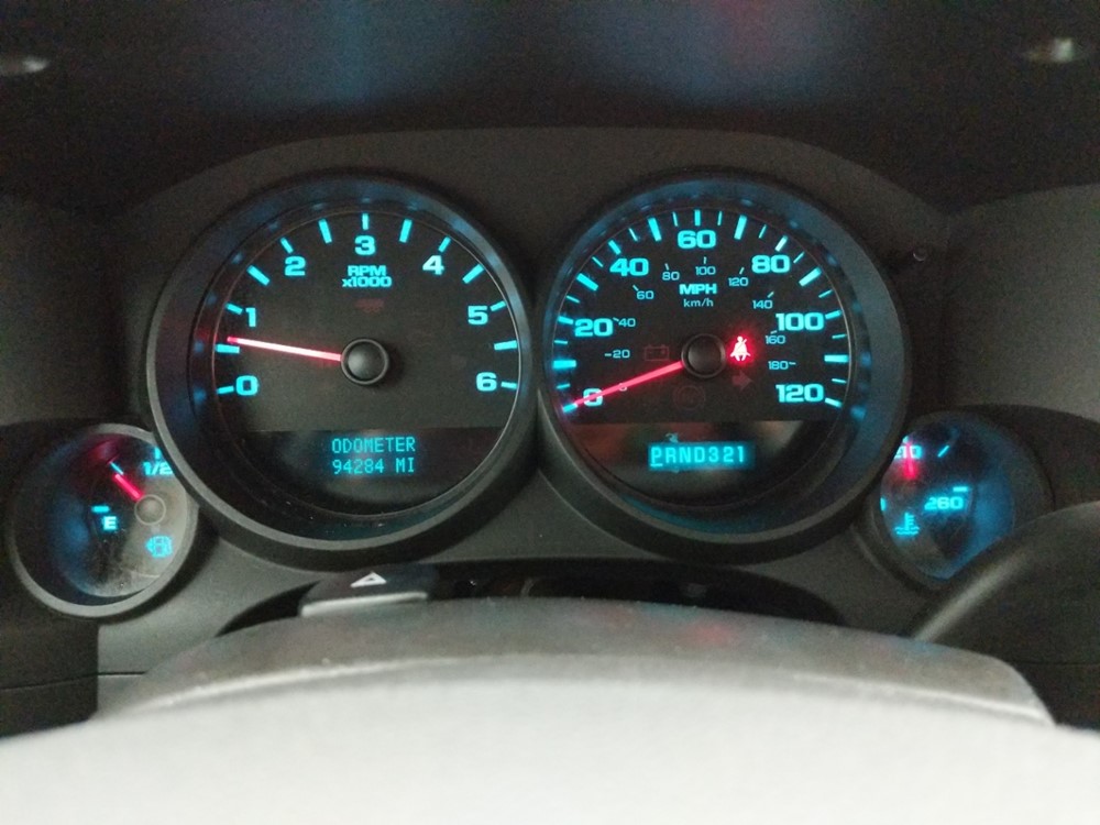2012 GMC Sierra 1500 - Odometer Close Up