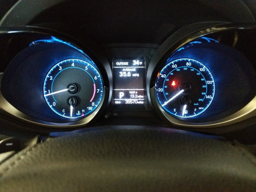 2016 Toyota Corolla - Odometer Close Up
