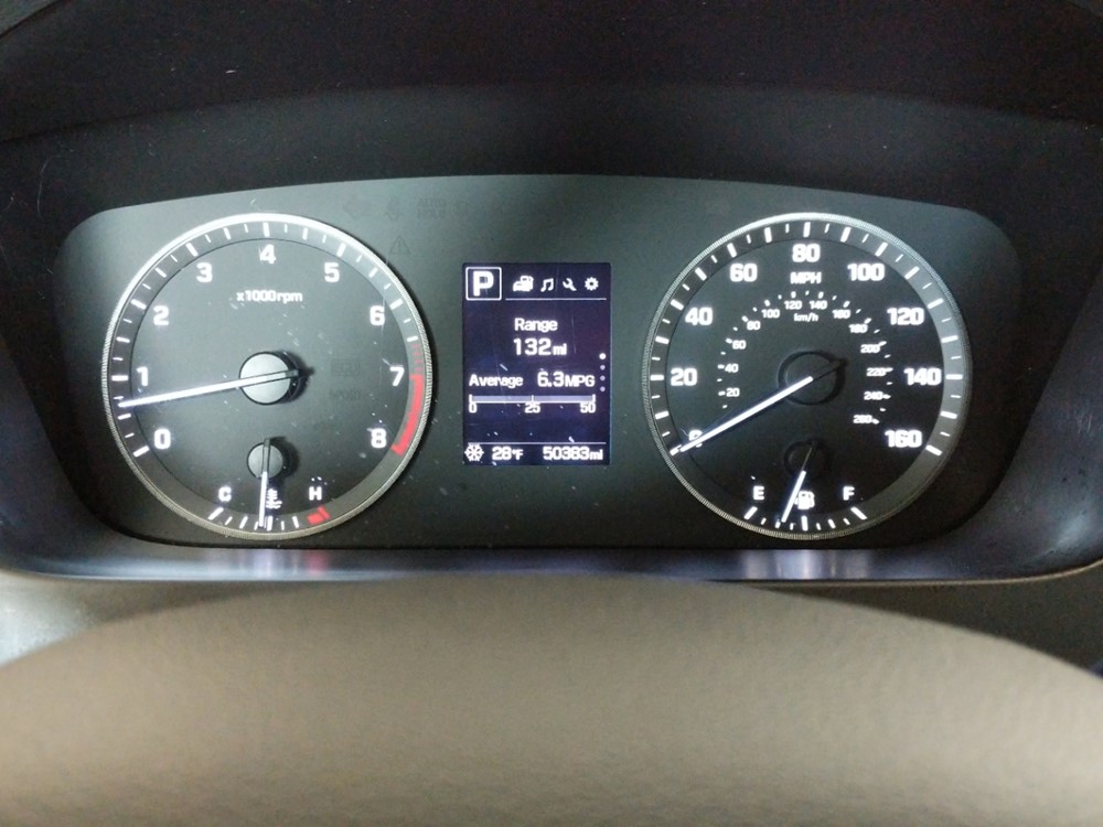 2017 Hyundai Sonata - Odometer Close Up