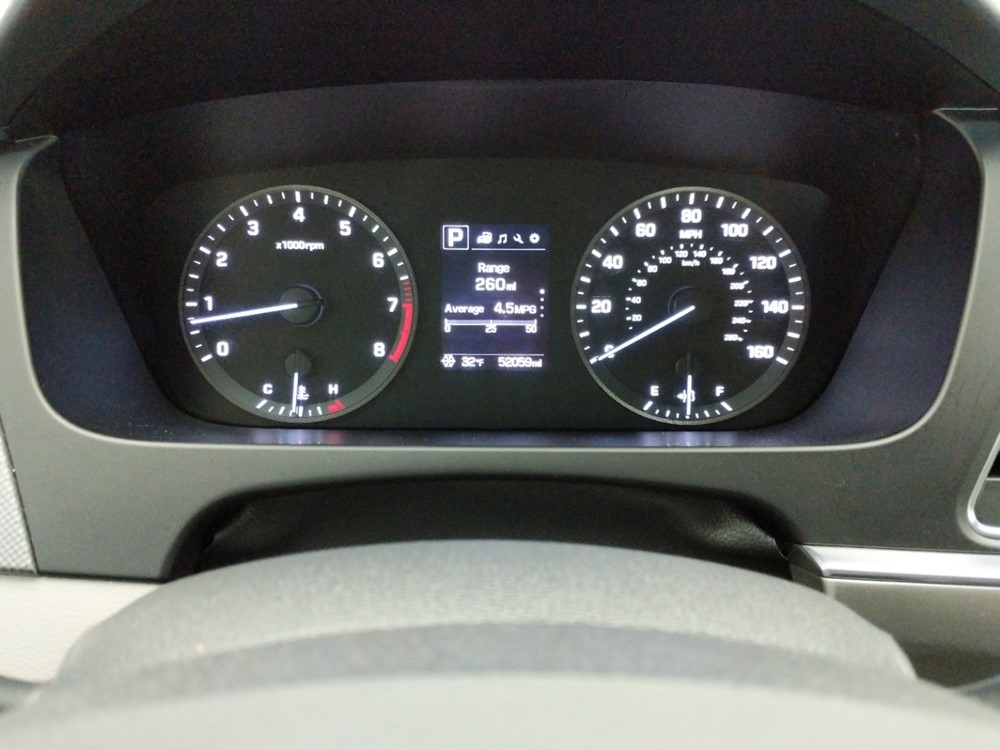 2017 Hyundai Sonata - Odometer Close Up