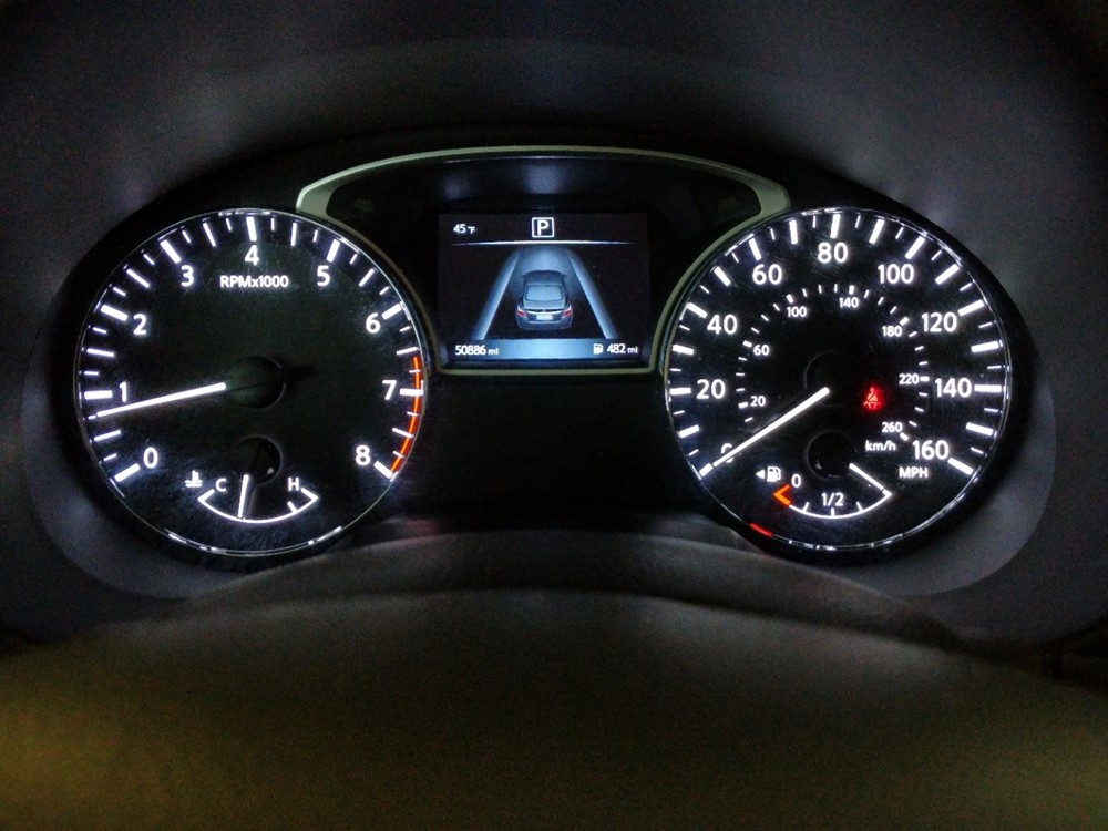 2017 Nissan Altima - Odometer Close Up