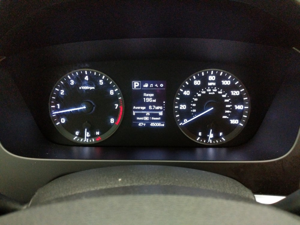 2017 Hyundai Sonata - Odometer Close Up