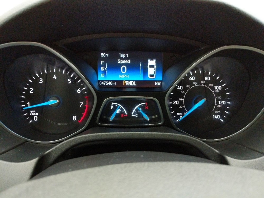 2017 Ford Focus - Odometer Close Up