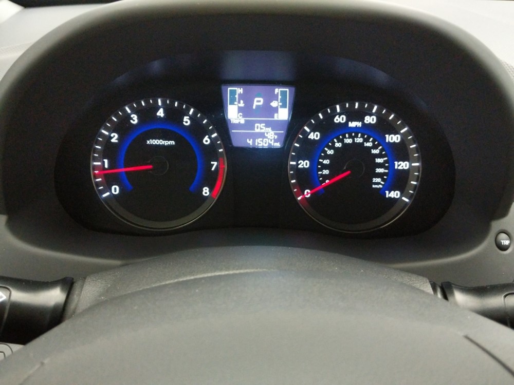 2017 Hyundai Accent - Odometer Close Up
