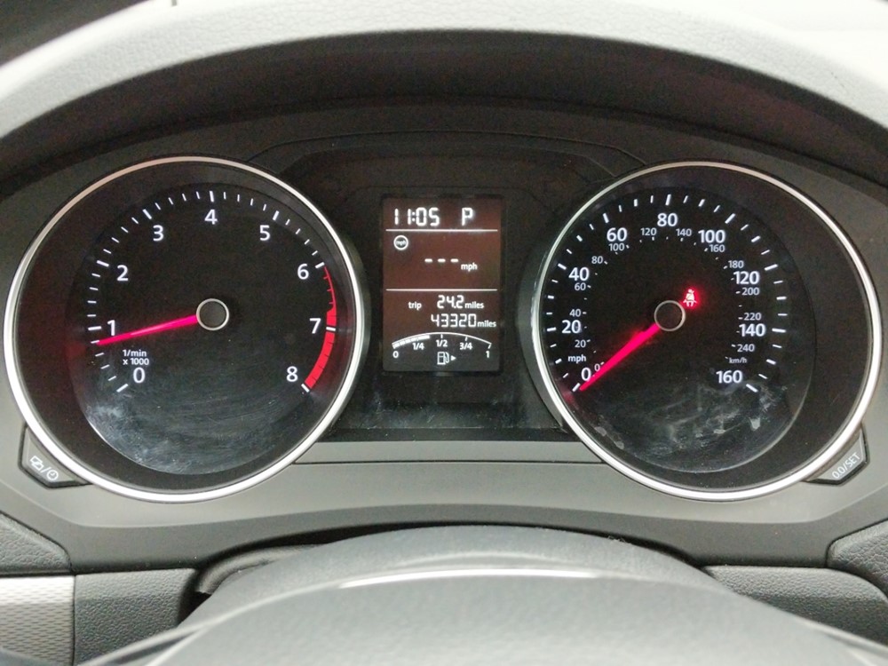 2017 Volkswagen Jetta - Odometer Close Up