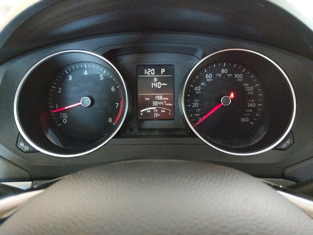 2017 Volkswagen Jetta - Odometer Close Up