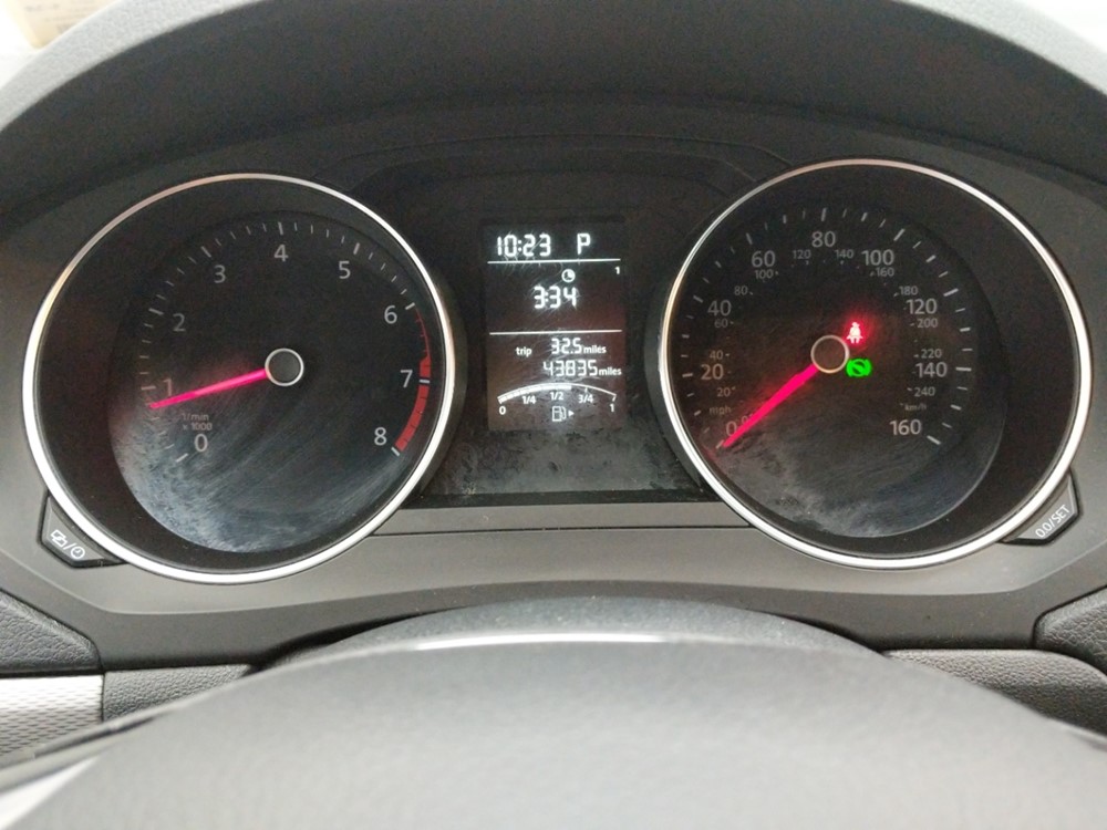 2017 Volkswagen Jetta - Odometer Close Up