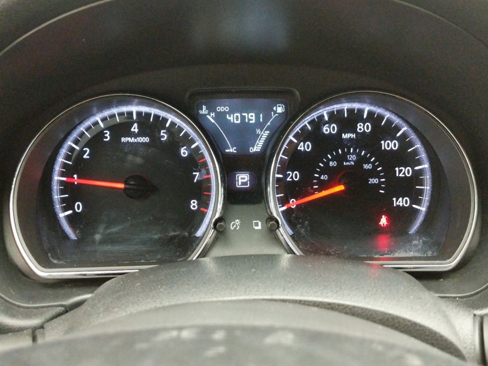 2017 Nissan Versa - Odometer Close Up