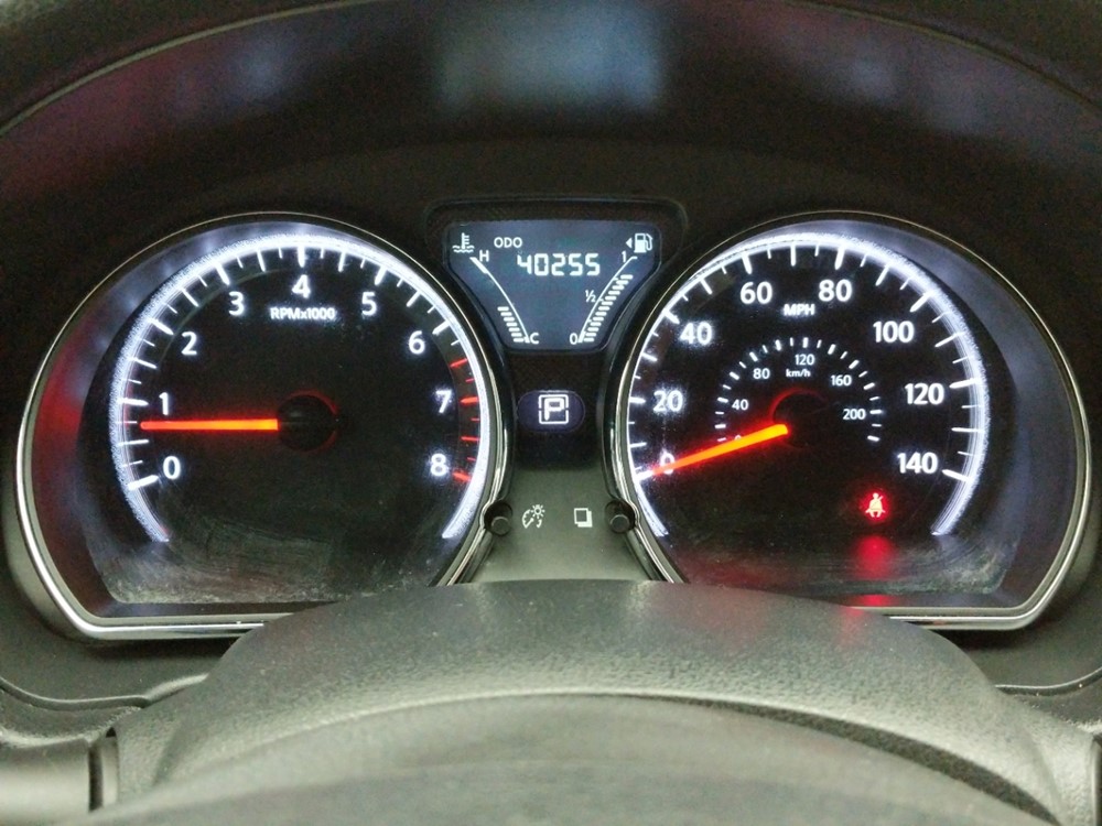 2017 Nissan Versa - Odometer Close Up