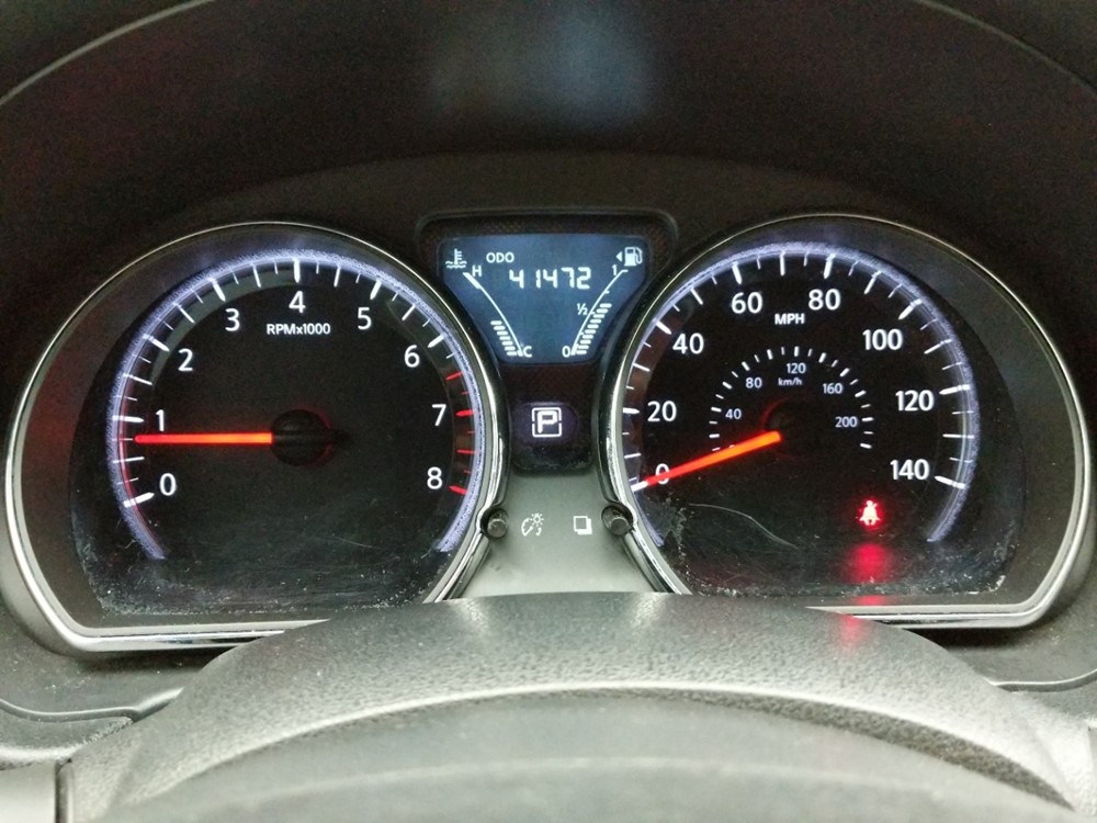 2017 Nissan Versa - Odometer Close Up