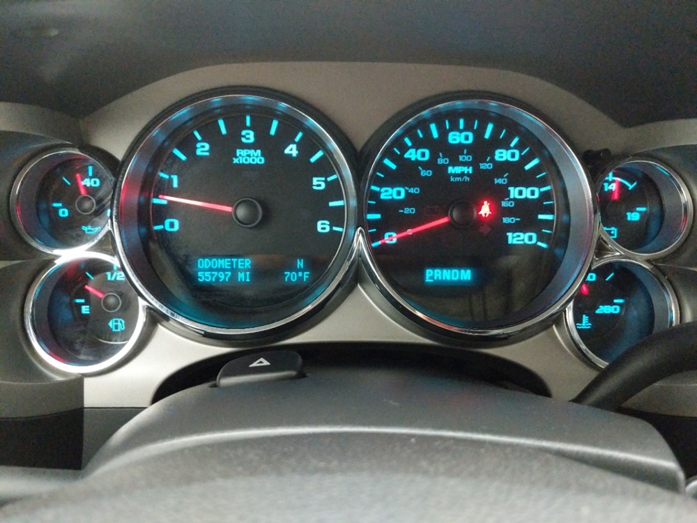 2011 Chevrolet Silverado 1500 - Odometer Close Up