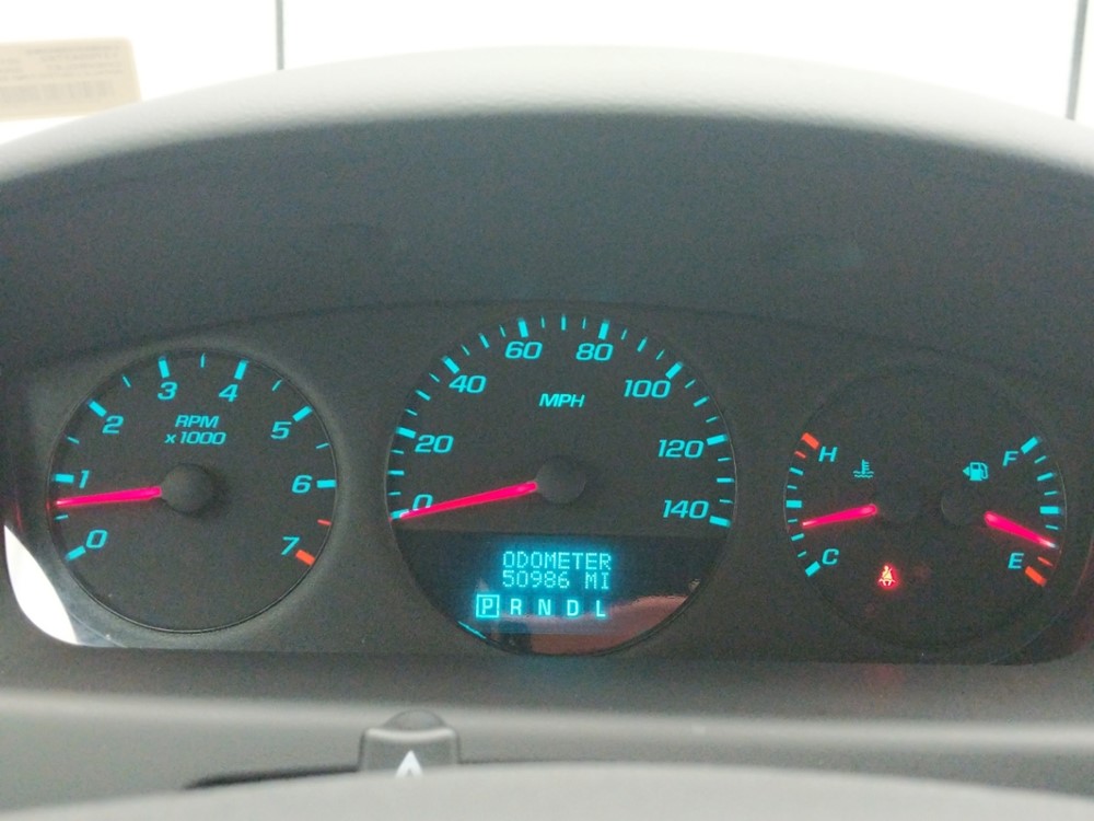 2016 Chevrolet Impala - Odometer Close Up
