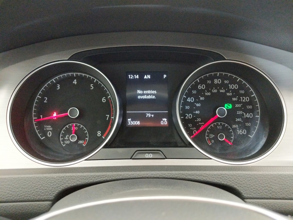 2017 Volkswagen Golf - Odometer Close Up