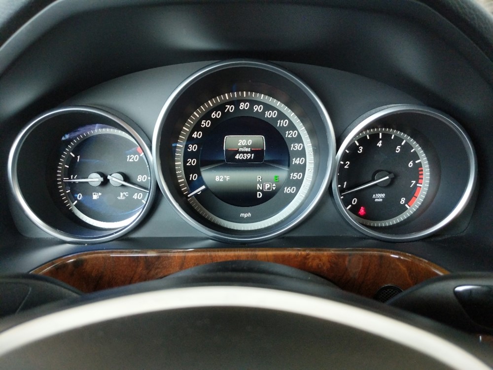 2014 Mercedes-Benz E350 - Odometer Close Up
