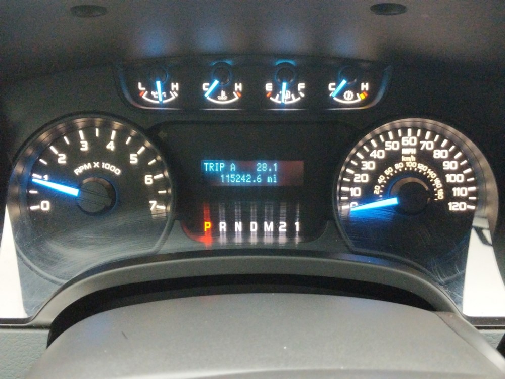 2011 Ford F-150 - Odometer Close Up