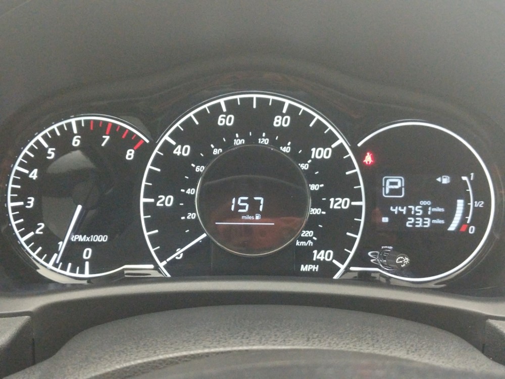 2017 Nissan Versa - Odometer Close Up