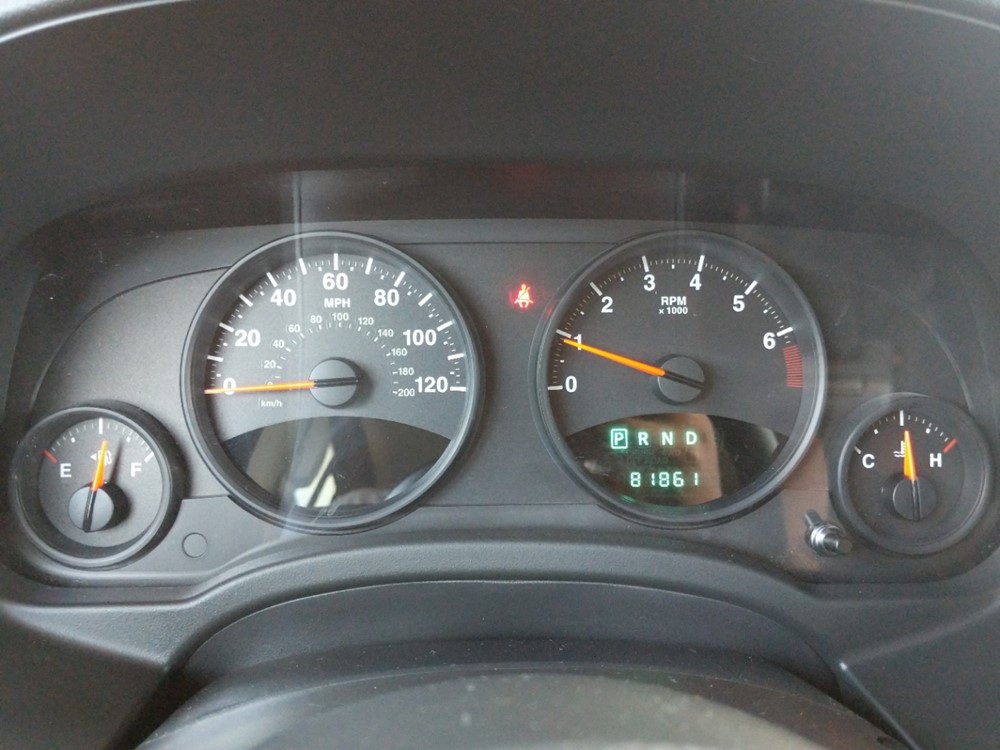 2012 Jeep Compass - Odometer Close Up