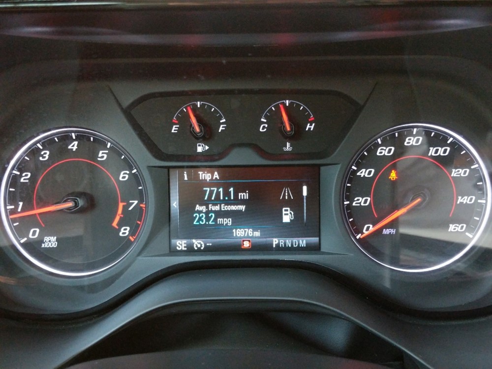 2018 Chevrolet Camaro - Odometer Close Up