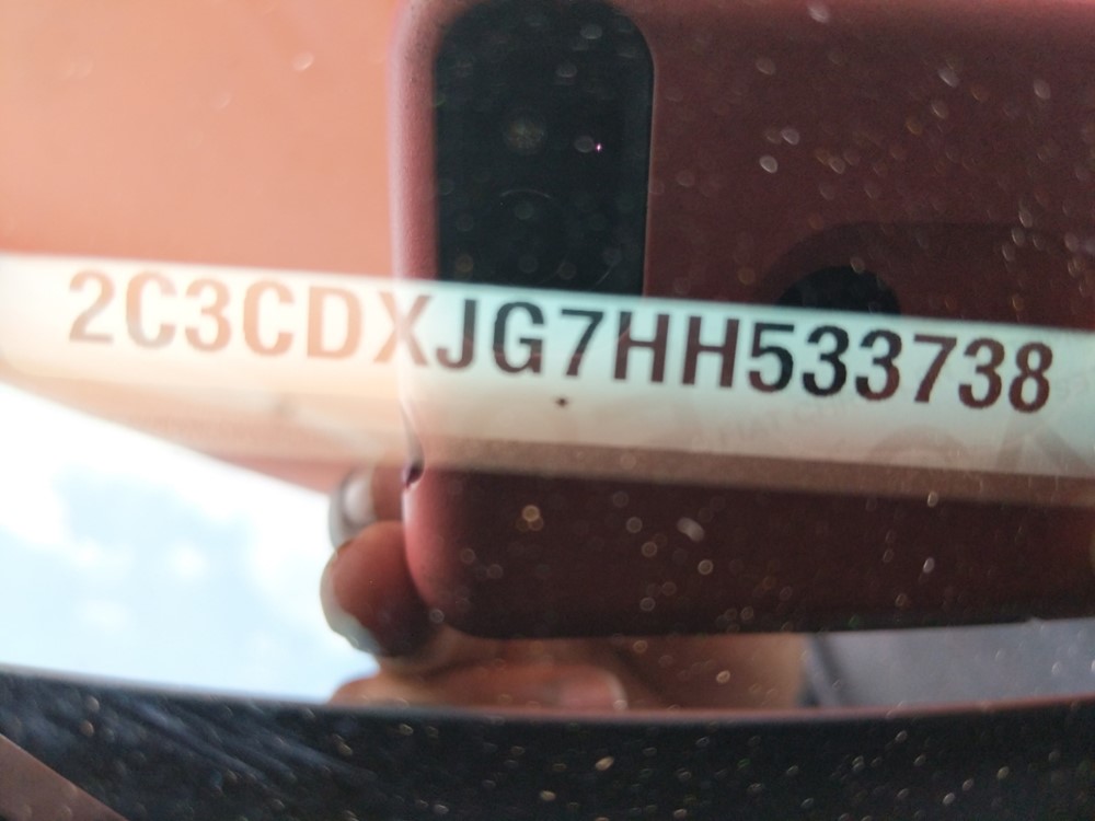 2017 Dodge Charger - VIN Plate