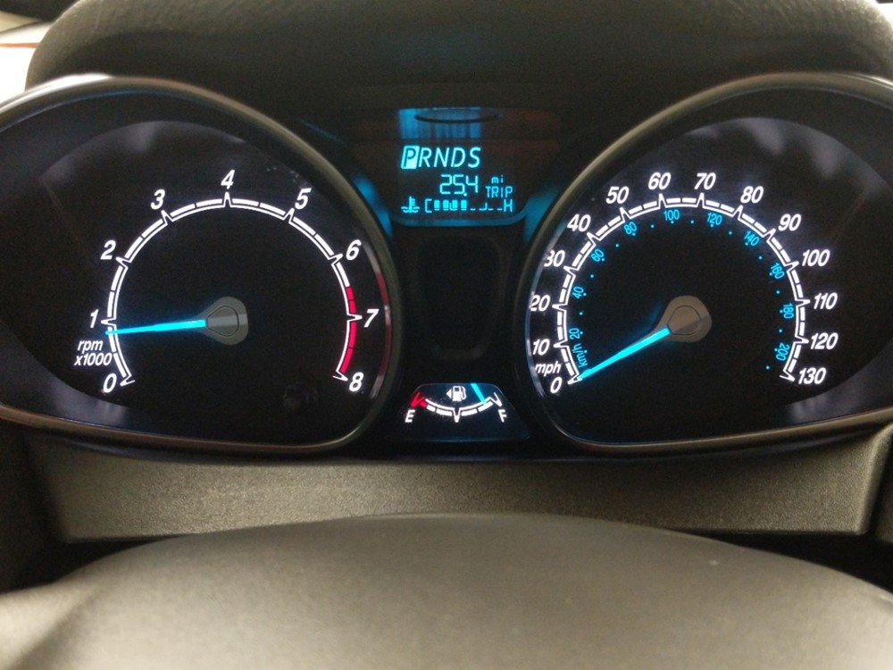 2017 Ford Fiesta - Odometer Close Up