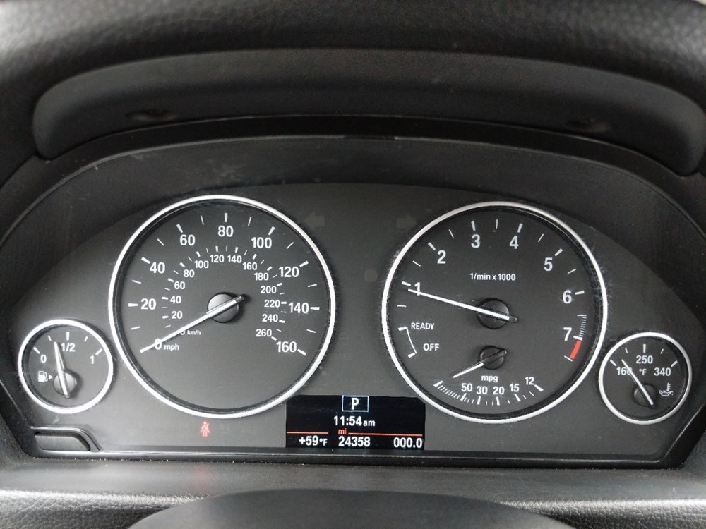2015 BMW 328i - Odometer Close Up