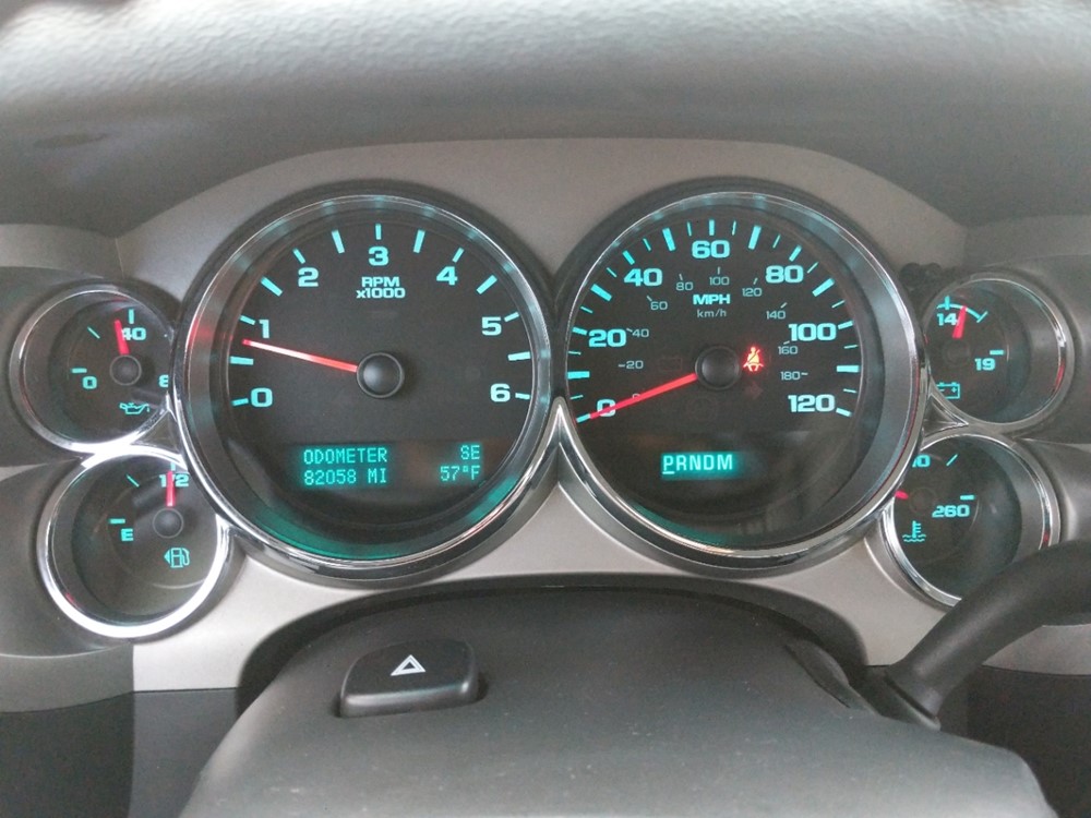 2013 Chevrolet Silverado 1500 - Odometer Close Up