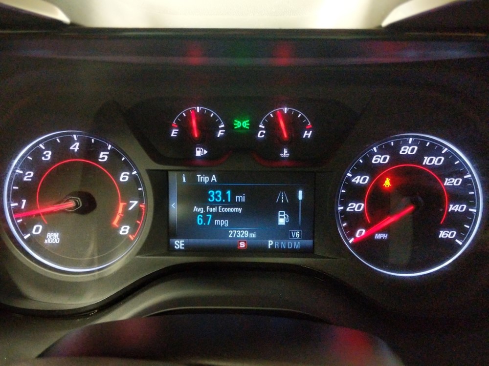 2017 Chevrolet Camaro - Odometer Close Up