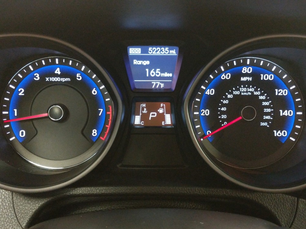 2017 Hyundai Elantra - Odometer Close Up