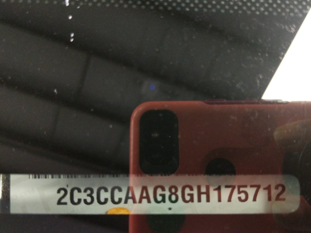 2016 Chrysler 300 - VIN Plate