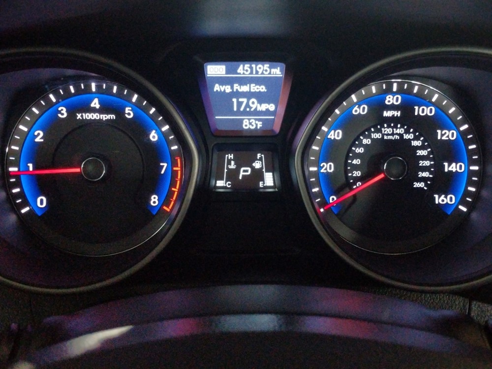 2017 Hyundai Elantra - Odometer Close Up