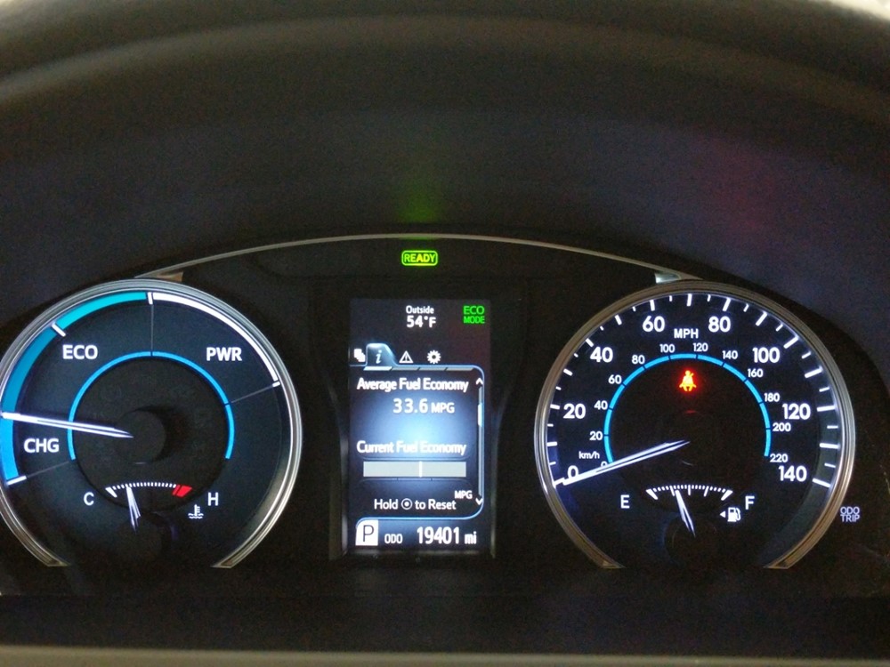 2016 Toyota Camry - Odometer Close Up