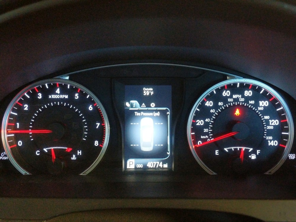 2017 Toyota Camry - Odometer Close Up