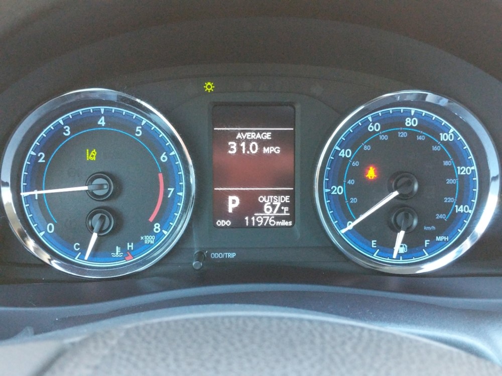 2017 Toyota Corolla - Odometer Close Up