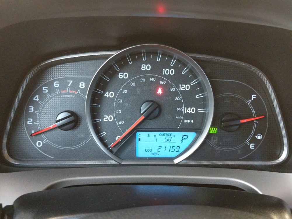 2015 Toyota RAV4 - Odometer Close Up