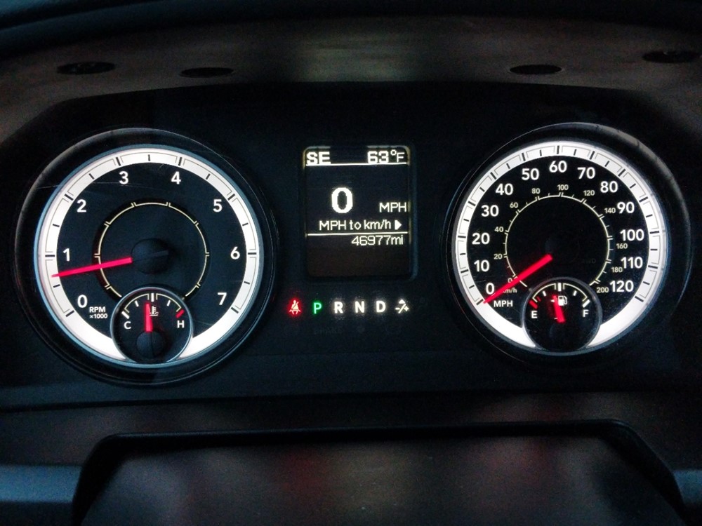 2017 Dodge Ram 1500 - Odometer Close Up